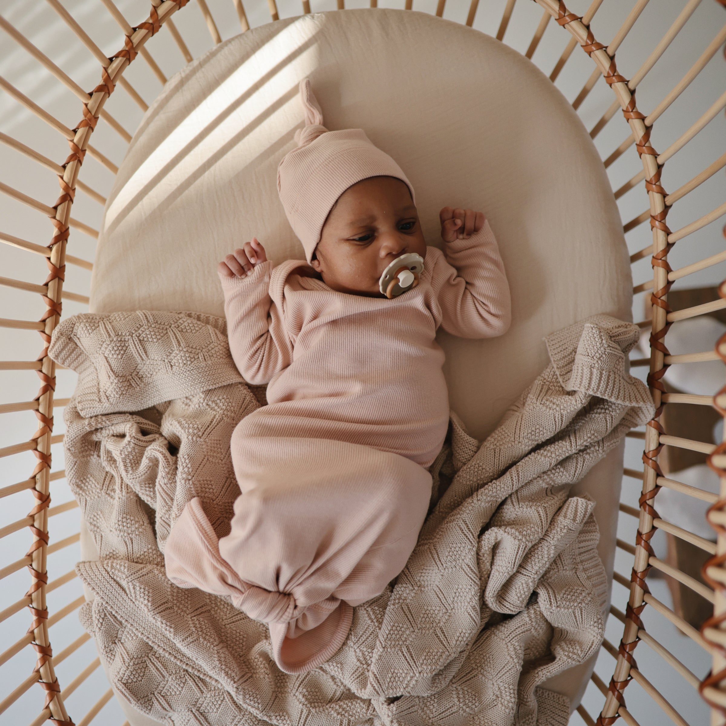 Image of Ribbed Baby Beanie